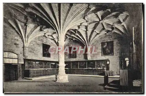 Ansichtskarte AK Lisboa Claustro da Egreja des Jeronimos