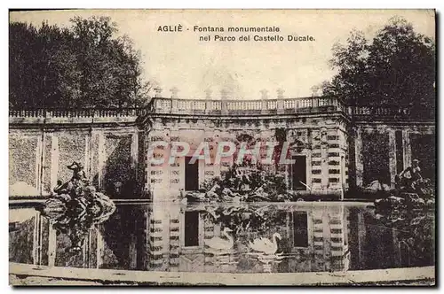 Cartes postales Aglie Fontana Monumentale Nel Parco Del Castelle Ducale Cygnes