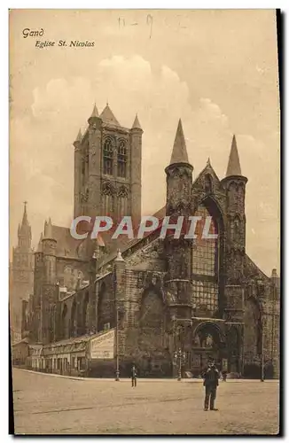Cartes postales Gand Eglise St Nicolas