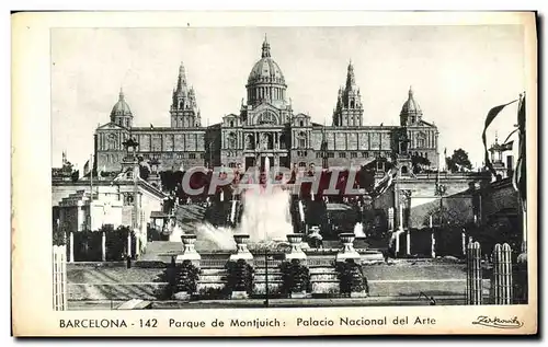 Ansichtskarte AK Barcelona Parque De Montjuich Palacio Nacional Del Arte