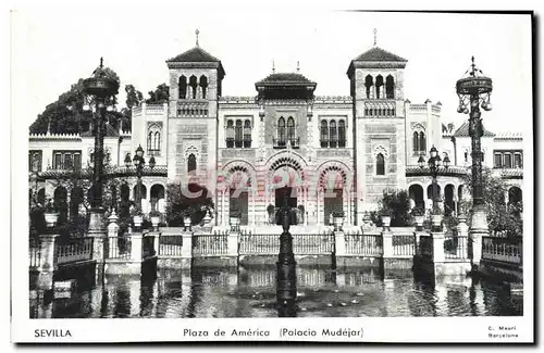 Cartes postales Sevilla Plaza De America Palacio Mudejar