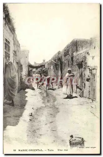 Cartes postales Maroc Oriental Taza Une Rue