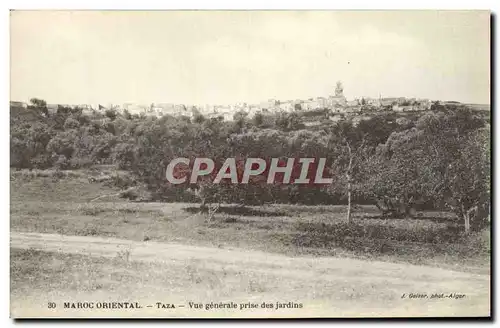 Ansichtskarte AK Maroc Oriental Taza Vue Generale Prise Des Jardins