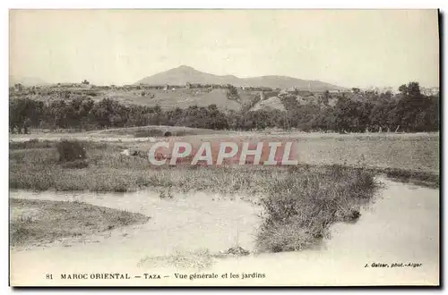 Ansichtskarte AK Maroc Oriental Taza Vue Generale Et Les Jardins