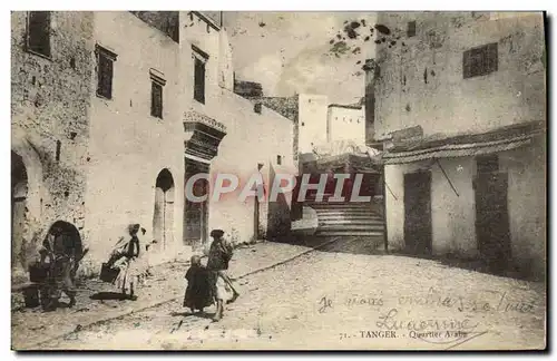 Cartes postales Tanger Quartier Arabe