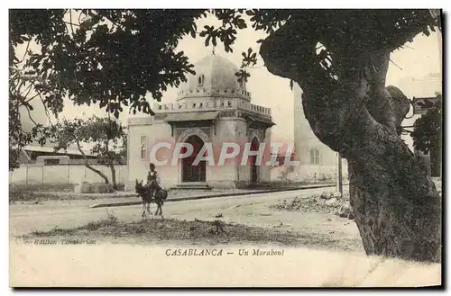 Cartes postales Casablanca Un Marabout