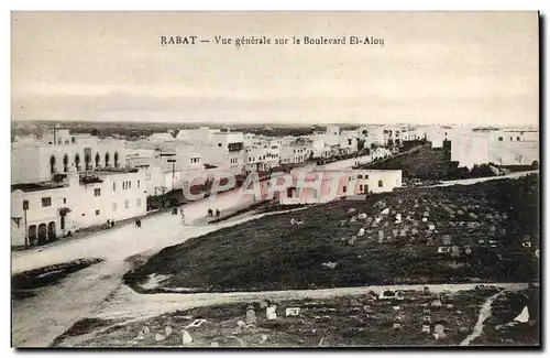 Cartes postales Rabat Vue Generale Sur Le Boulevard El Alou