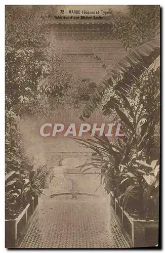 Cartes postales Maroc Interieur D'Une Maison Arabe