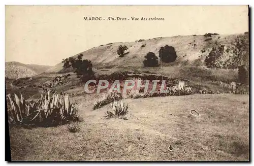 Cartes postales Maroc Ain Droz Vue Des Environs