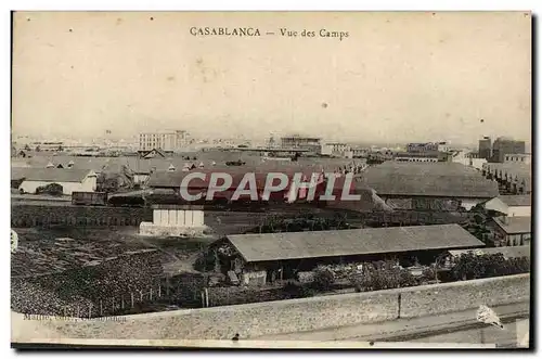 Cartes postales Casablanca Vue Des Camps