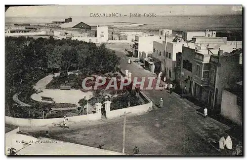 Cartes postales Casablanca Jardin Public