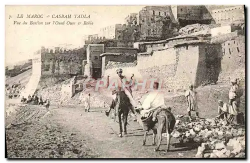 Cartes postales Le Maroc Casbah Tadla Vue du Bastin Sur l'Oued Oum Er Rebia