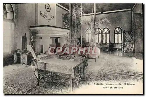 Cartes postales Oudjda Dar Et Baraka Salon Mauresque