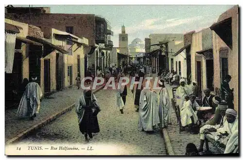 Cartes postales Tunis Rue Halfaouine