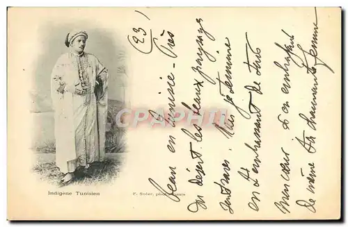 Cartes postales Indigene Tunisien Folklore Costume