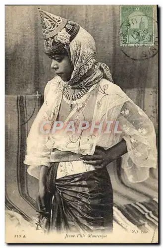 Cartes postales Jeune Fille Mauresque Femme Tunisie