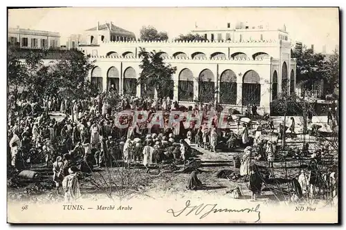 Cartes postales Tunis Marche Arabe