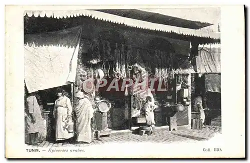 Cartes postales Tunis Epiceries Arabes