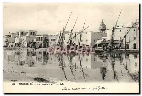 Ansichtskarte AK Bizerte Le Vieux Port Bateaux