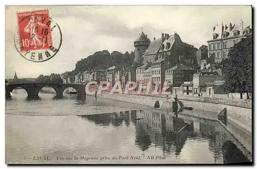 Ansichtskarte AK Laval Vue sur le Mayenne Prise du Pont Neul