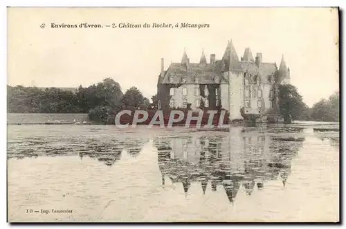 Cartes postales Environs d&#39Evron Chateau du Rocher a Mezangers