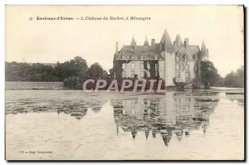 Cartes postales Environs d'Evron Chateau du Rocher a Mezangers