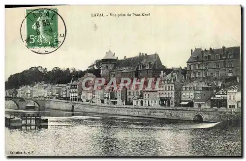 Ansichtskarte AK Laval Vue prise du Pont Neuf