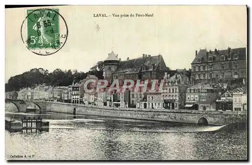 Cartes postales Laval Vue prise du Pont Neuf