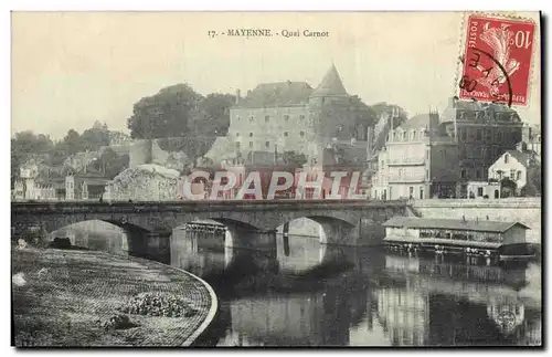 Ansichtskarte AK Mayenne Quai Carnot