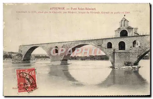 Cartes postales Avignon Pont Saint Benezet