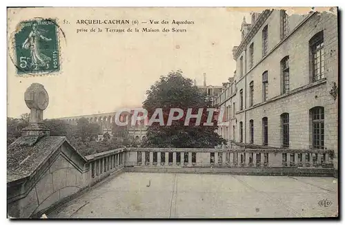 Ansichtskarte AK Arcueil Cachan Vue des Aqueducs prise de la terrasse de la maison des soeurs