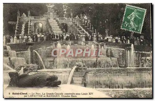 Ansichtskarte AK Saint Cloud Le parc La grande cascade construite sous Louis XIV