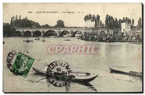 Ansichtskarte AK Joinville le Pont Les Regates Bateaux