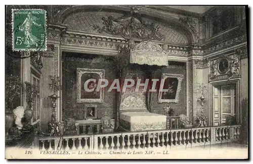 Cartes postales Versailles Le Chateau Chambre de Louis XIV