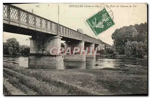 Cartes postales Houilles Le Pont du Chemin de Fer