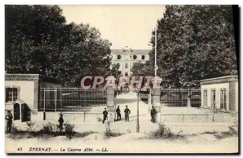 Cartes postales Epernay La Caserne Abbe Militaria