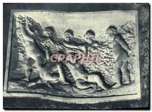 Ansichtskarte AK Champagne Pommery Greno Reims Bas Relief Sculpte Dans La Craie Jeunes maraudeurs