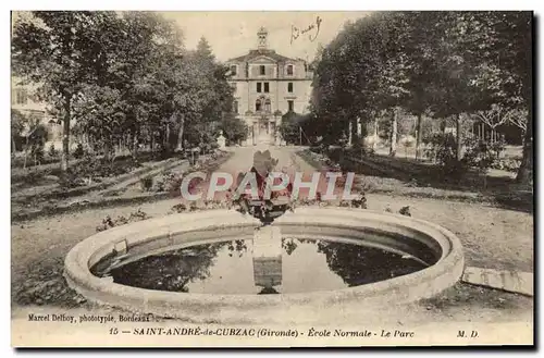 Ansichtskarte AK Saint Andre De Cubzac Ecole Normale Le Parc