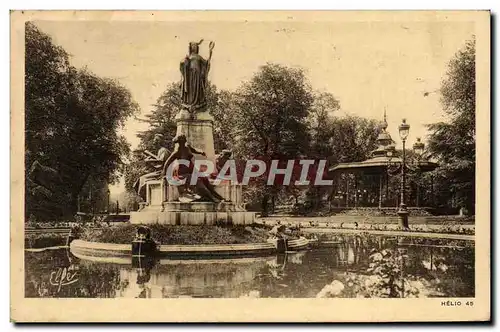 Ansichtskarte AK Toulouse Bassin Du Grand Rond Monument a la gloire de Toulouse