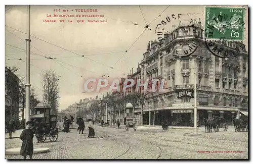 Ansichtskarte AK Toulouse Le Boulevard De Strasbourg Angle de la rue Matabiau