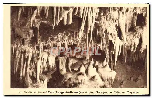Cartes postales Grotte Du Grand Roc A Laugerie Basse Salle Des Pingouins Les Eyzies