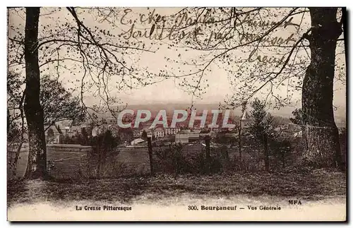 Cartes postales La Creuse Pittores Bourganeuf Vue Generale