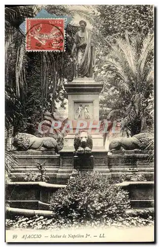 Cartes postales Ajaccio Statue De Napoleon 1er Lion