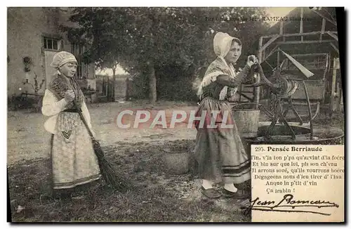 Cartes postales Rameau Pensee Berriaude Chansons de Jean Rameau Folklore