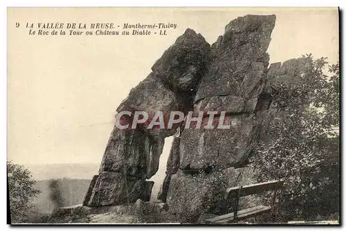 Ansichtskarte AK La Vallee de la Meuse Montherme Thilay Le Roc de la Tour ou chateau du Diable