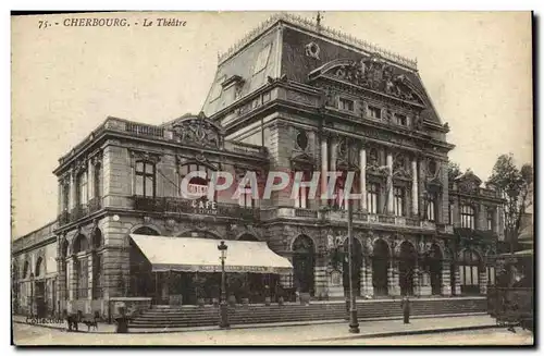 Ansichtskarte AK Cherbourg Le Theatre