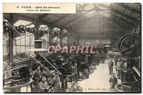Cartes postales Paris Hotel des Monnaies Atelier des medailles