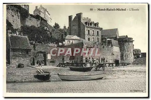 Cartes postales Mont Saint Michel L'Entree