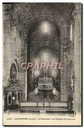 Cartes postales Langogne L'interieur de l'Eglise Paroissiale