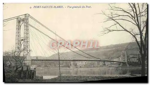Cartes postales Port Sainte Marie Vue Generale du Pont
